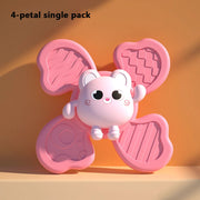 Baby Bath Toys Funny Bathing Sucker Spinner Suction Cup Cartoon Rattles Fidget Educational ToysChristmas Birthday Gifts for Kids