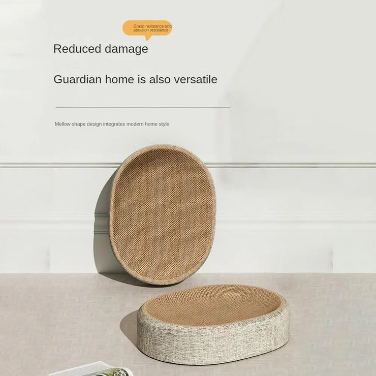 Cat Scratcher Cat Scratch Bed Sturdy Scratcher Pad Oval Cat Scratch Pad Bowl Nest Multifunctional Pet Sleeping Mat for Indoor