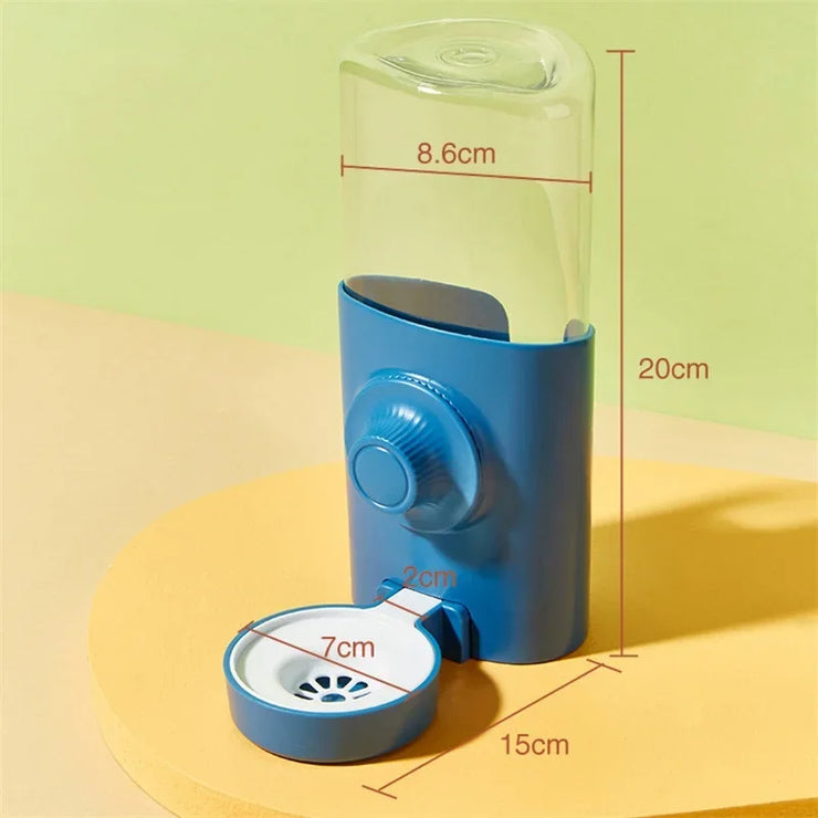 Water Dispenser Pet Automatic Pet Feeder Hanging Bowl Water Bottle Food Container Dispenser for Puppy Cats Rabbit Guinea Pig