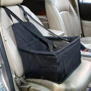 Cozy Pet Car Seat with Safety Harness - Ideal for Small Dogs and Cats, Durable Fabric Travel Basket