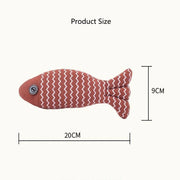 Cat for toy self high boredom resistant bite clean teeth linen fish grinding teeth fun cat toy simulation fish toy pet supplies