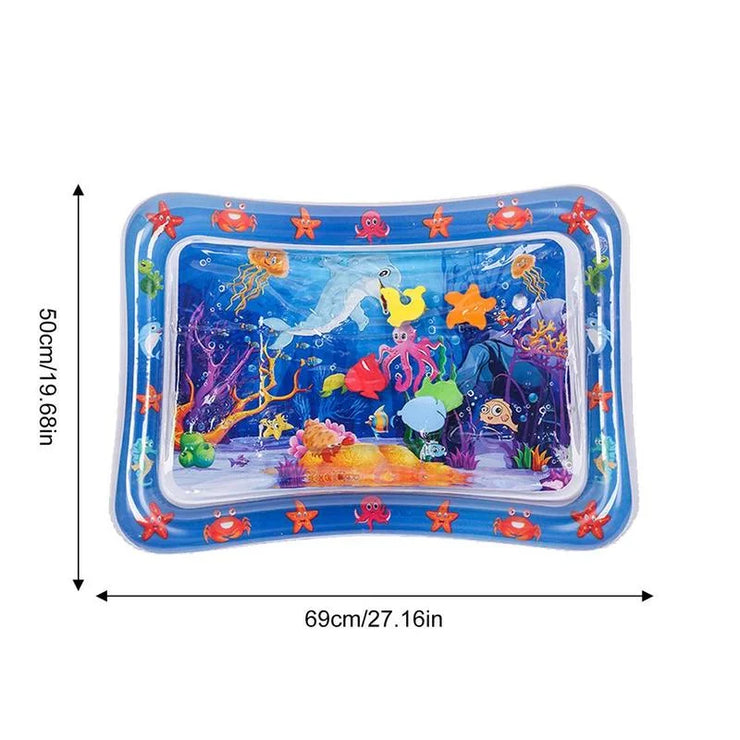 Water Sensory Play Mat Thickened Inflatable Water Mat For Cat And Dog Pet Playmat With Fish Sea Ocean Theme Sensory Toy Water