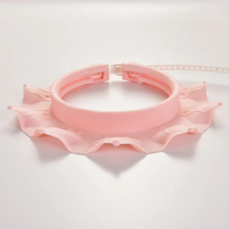 Baby Bath Cap Adjustable Hair Wash Hat For Kids Ear Protection Baby Shampoo Cap Boys Girls Head Cover Cute Flower Shape Hat