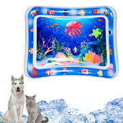 Water Sensory Play Mat Toy Thickened Inflatable Water Mat For Cat And Dog Water Sensor Mat Water Sensory Playmat With Fish Sea