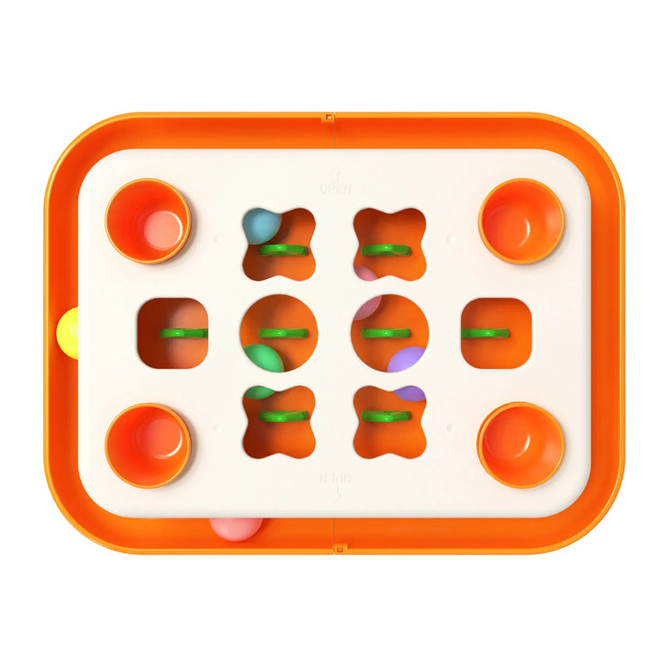 Cat Puzzle Toys Level 2 Slow Food Dispenser Funny Feeder Toy Kitten Balls Stimulation Treat Mental Treasure Box Interactive Game