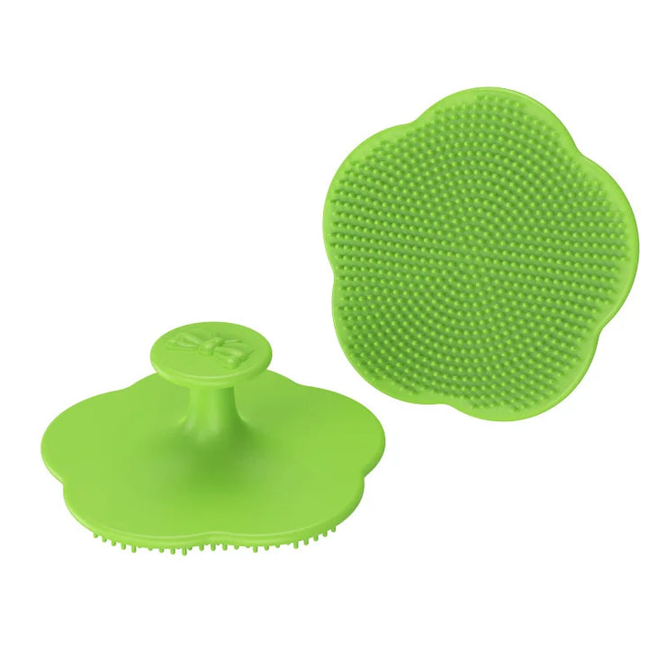 Baby Hair Brush Cute Infant Fetal Head Fat Cleaning Silicone Brush Newborn Soft Hair Comb Head Massager for Baby Care Accessorie