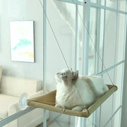 Soft cat window hammock Comfortable perch for cat naps Firmly mounted, Load-bearing, perfect for saving space