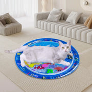 Water Sensory Play Mat Toy Thickened Inflatable Water Mat For Cat And Dog Water Sensor Mat Water Sensory Playmat With Fish Sea