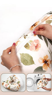 Newborn Breastfeeding Pillow Printed Cotton Comfortable U-Shaped Waist Supports Cushion Propping Baby and Pregnancy Pillows