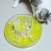Cat Treat Puzzle Interactive Treat Dispensing Toy Mental Enhancement Slow Feeder Toy Cat Puppy Small Dog Interactive