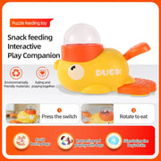 Dog Puzzle Feeder Interactive Pet Food Treat Dispenser Cartoon Duck Design Anti-slip Pet Automatic Feeder Toys for Dog Training