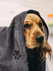 Dog Towel Drying Dog Cat Pet Towel, Puppy Microfiber Quick-drying Dog Claw Bath Towel, Pet Bath Products Absorbent Medium Dogs