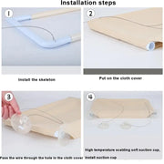 Foldable Cat Window Perch Bed Hammock Cat Window Wall Perch Hammock Seat with 4 Strong Suction Cups