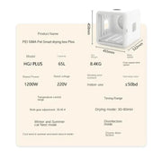 Smart Pet Drying Box, Automatic Temperature Control Dryer, Water Sterilization, Anti Cold, Beauty Equipment, Cats and Dogs
