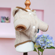 Winter Dog Cat Coat Warm Fleece Pet Clothes Hooded Coat Down Jacket Puppy Pet Clothing for Dogs Chihuahua Yorkie Pug Outfits