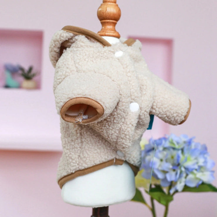 Winter Dog Cat Coat Warm Fleece Pet Clothes Hooded Coat Down Jacket Puppy Pet Clothing for Dogs Chihuahua Yorkie Pug Outfits