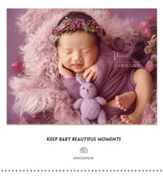Baby Head Flower Photography Props Adjustable Artificial Flower Shooting Headband Newborn Photo Bow Pearl Headgear Accessories