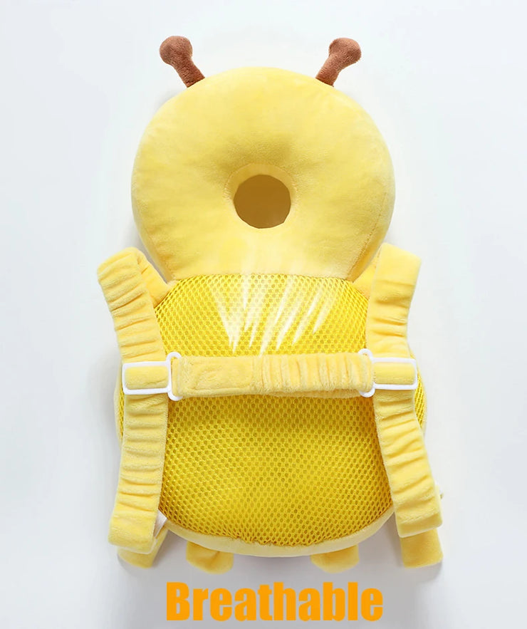 Head Back Protector Baby Protect Pillow Learn Walk Headgear Prevent Injured Safety Pad  prevention Fall Cartoon Bee Kids Pillows