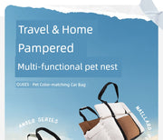 Qiao's Car Nest Doghouse Cathouse Car Pet Mat Car Diaper Bag Dog Safety Seat Car Handy Gadget