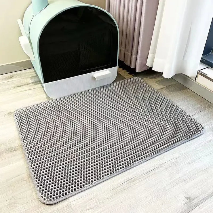 EVA Double Layer Cat Litter Pad Waterproof Non-slip Sand Basin Filter Kitten Dog Washable Easy Cleaning Pet Accessories