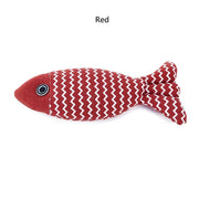 Cat for toy self high boredom resistant bite clean teeth linen fish grinding teeth fun cat toy simulation fish toy pet supplies