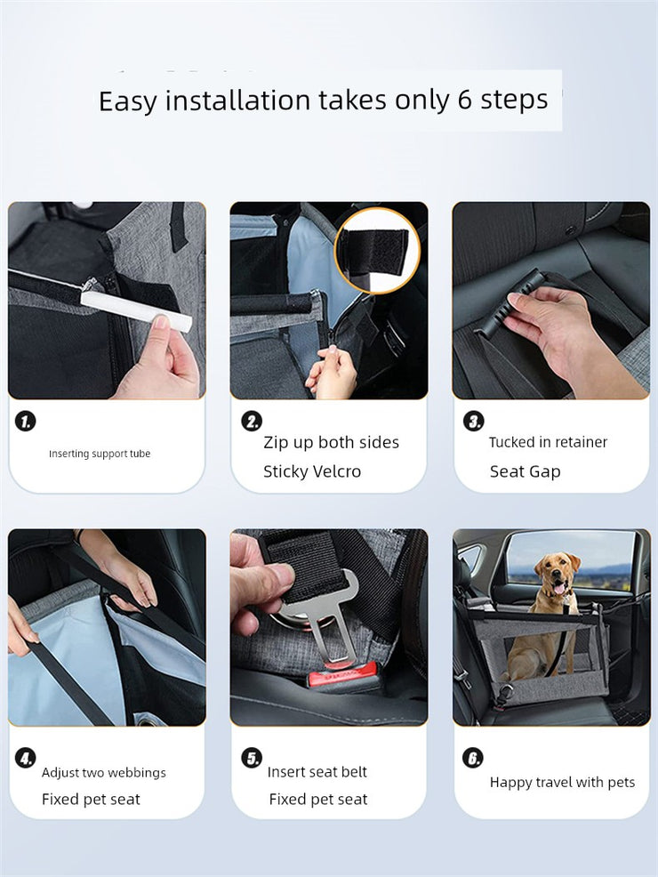 Pet Car Handy Gadget Small and Medium-Sized Dogs Front and Rear Dog Kennel