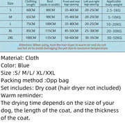 Folding Dog Hair Dryer Portable Pet Drying Bag Efficient Dogs Hair Dryers Blow Bag Cat Dryer Winter Pets Cleaning Accessories Fo