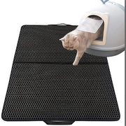 Cat Litter Mat With Gift Double Layer Waterproof Pet Litter Box Mat Non-slip Sand Cat Pad Washable Bed Mat Clean Pad Products