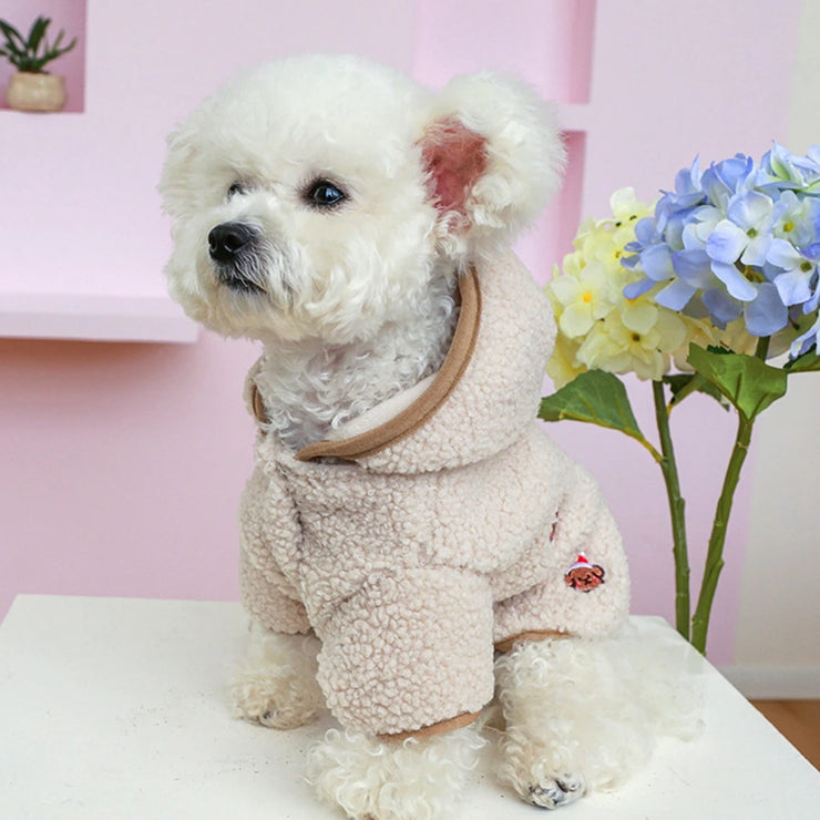 Winter Dog Cat Coat Warm Fleece Pet Clothes Hooded Coat Down Jacket Puppy Pet Clothing for Dogs Chihuahua Yorkie Pug Outfits