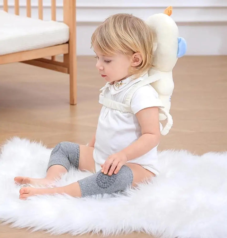 Baby Head Protector Backpack Baby Backpack Head Protection Pillow with Bb Alarm Lightweight Adjustable Baby Fall Pillow Backpack