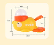 Yellow Rubber Duck-Shaped Interactive Feeder for Dogs and Cats: A Treat Dispensing Puzzle Toy Designed for Pet Training