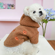 Winter Dog Cat Coat Warm Fleece Pet Clothes Hooded Coat Down Jacket Puppy Pet Clothing for Dogs Chihuahua Yorkie Pug Outfits