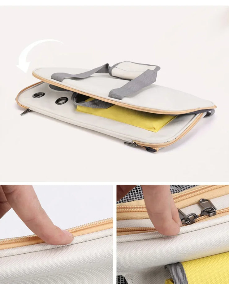 Portable Pet Dog Carrier Bag Portable Foldable Shoulder Bag Outdoor Handbag Transport Bag for Small Dogs Cats Pet Supplies