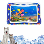 Water Sensory Play Mat Toy Thickened Inflatable Water Mat For Cat And Dog Water Sensor Mat Water Sensory Playmat With Fish Sea