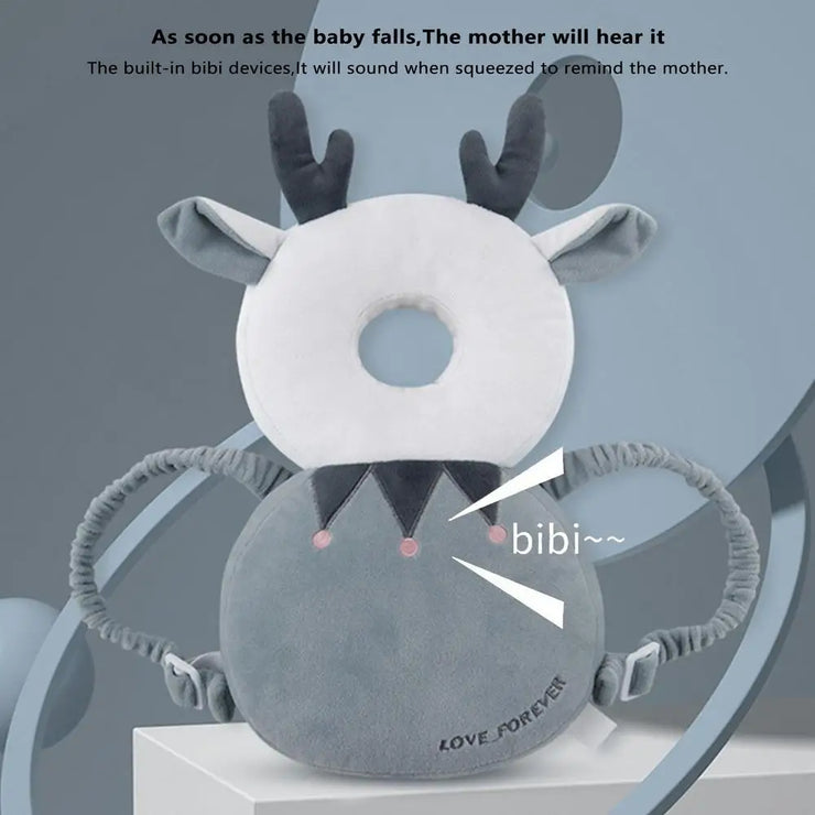 Cartoon Baby Head Protection Pillow - Breathable anti fall hat suitable for young Kids Learn Walk Back Cushion head protection