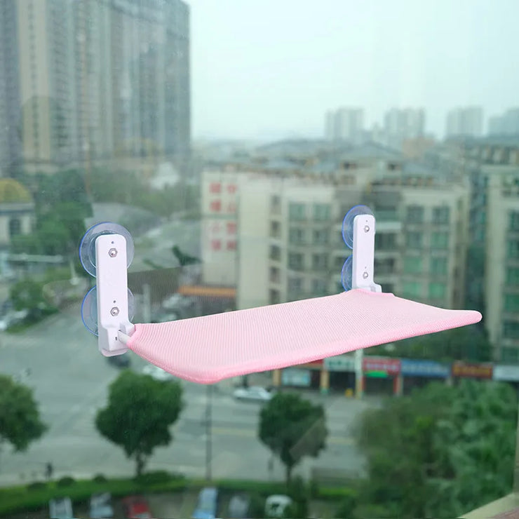 Cozy Cat Window Hammock，Polyester Cozy Cat Hammock - Wall-Mounted Sunbathing Window Perch Bed with Strong Suction Cups,