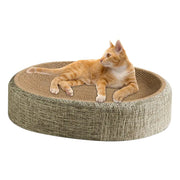 Cat Scratcher Cat Scratch Bed Sturdy Scratcher Pad Oval Cat Scratch Pad Bowl Nest Multifunctional Pet Sleeping Mat for Indoor