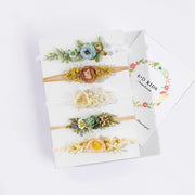 Baby Head Flower Photography Props Adjustable Artificial Flower Shooting Headband Newborn Photo Bow Pearl Headgear Accessories