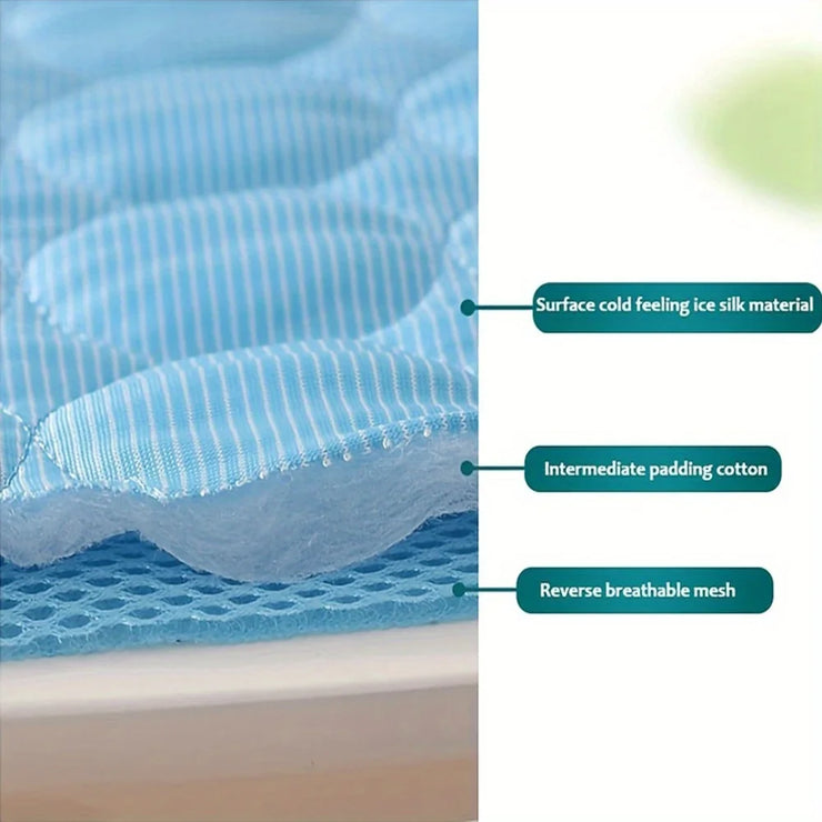 Pet Ice Silk Mat Dog Mat Summer Cool Mat Cooling Breathable Cat Cool Mat Cooling Supplies Dog Pet Mat For Cat Washable