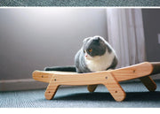 Cat Scratcher Board Wooden Frame Detachable Scrapers Bed 3 In 1 Scratching Post Anti-Scratch Toys Training Grinding Claw Cats