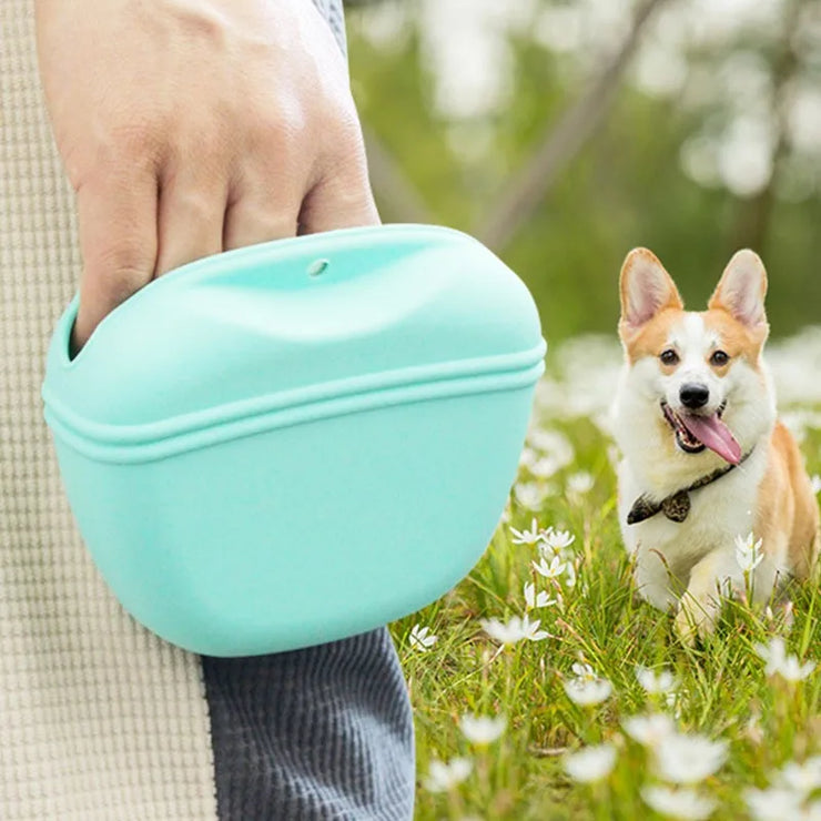 Pet Feeding Bag Training Dog Food Pocket Portable Silicone Snack Pouch Outdoor Walking Dogs Hanging Style Waistpack Pet Products