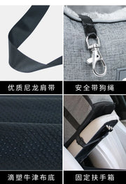 Portable Car Safety Pet Seat for Small Dogs Cat Travel Central Control Cat DogBed Transport Dog Carrier Protector Dog Bags