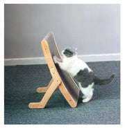 Cat Scratcher Board Wooden Frame Detachable Scrapers Bed 3 In 1 Scratching Post Anti-Scratch Toys Training Grinding Claw Cats