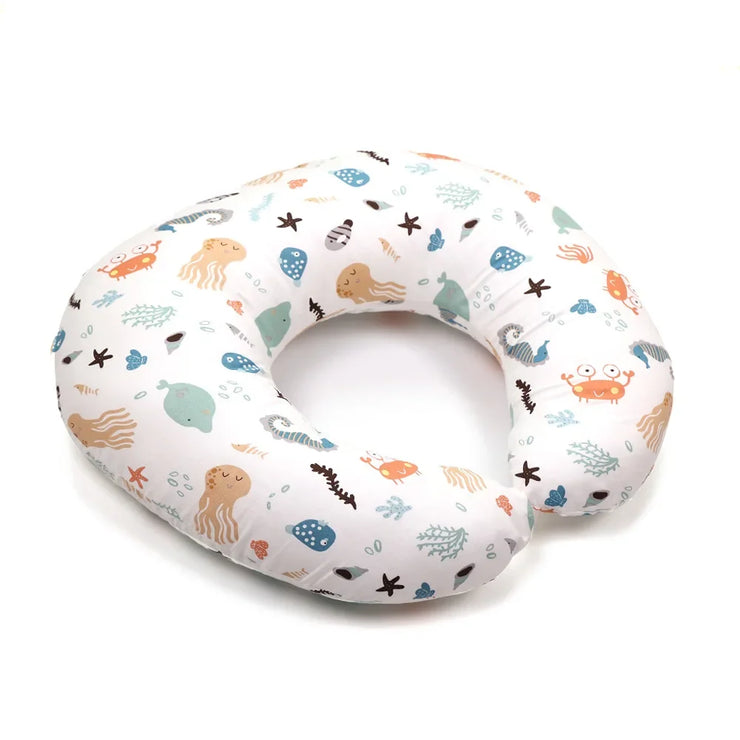 Newborn Breastfeeding Pillow Printed Cotton Comfortable U-Shaped Waist Supports Cushion Propping Baby and Pregnancy Pillows