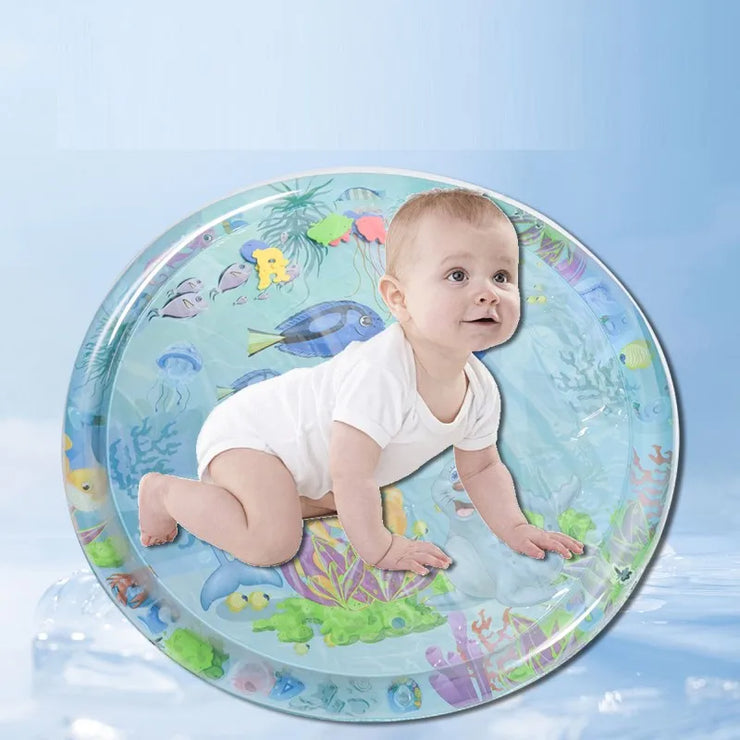 Water Sensory Play Mat Thickened Inflatable Water Mat For Cat And Dog Pet Playmat With Fish Sea Ocean Theme Sensory Toy Water