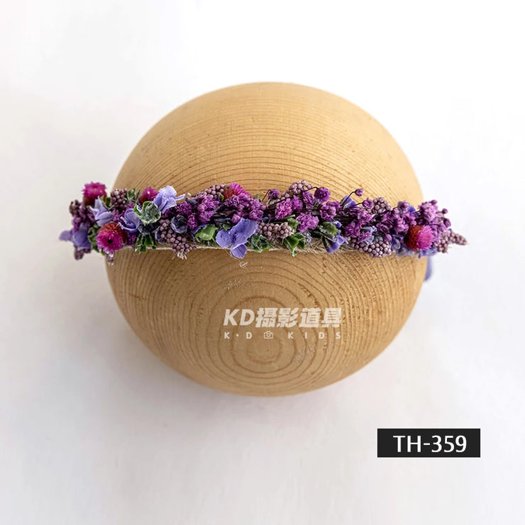 Baby Head Flower Photography Props Adjustable Artificial Flower Shooting Headband Newborn Photo Bow Pearl Headgear Accessories