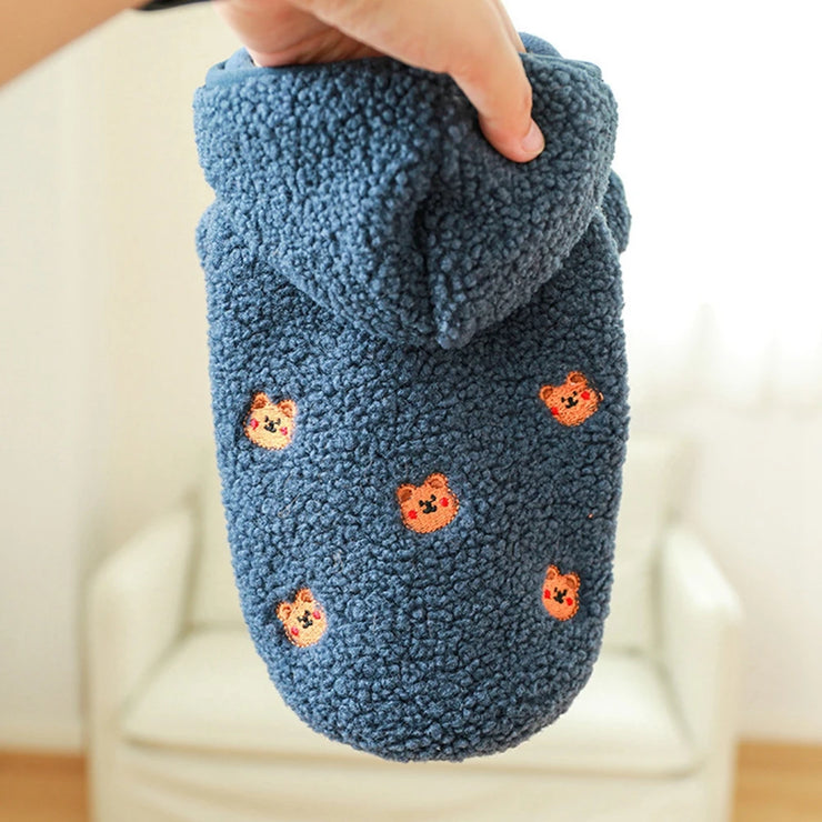 Winter Dog Cat Coat Warm Fleece Pet Clothes Hooded Coat Down Jacket Puppy Pet Clothing for Dogs Chihuahua Yorkie Pug Outfits