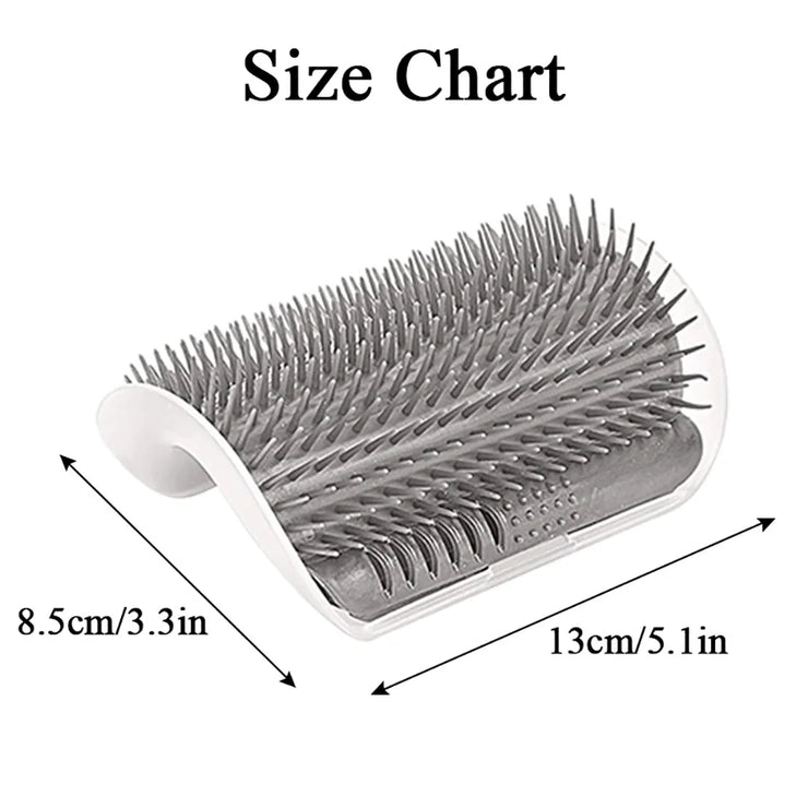 Cat Self Groomer With Catnip Soft Cats Wall Corner Massage Cat Comb Brush Rubs The Face With A Tickling Comb Pet Supply