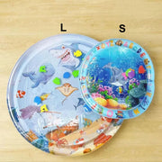 Water Sensory Play Mat Thickened Inflatable Water Mat For Cat And Dog Pet Playmat With Fish Sea Ocean Sensory Toy Water Cooling