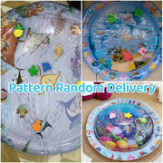 Water Sensory Play Mat Thickened Inflatable Water Mat For Cat And Dog Pet Playmat With Fish Sea Ocean Sensory Toy Water Cooling